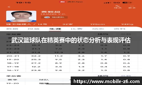 武汉篮球队在精英赛中的状态分析与表现评估